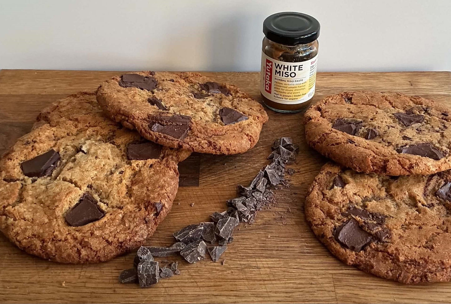 Dark chocolate & Miso cookies