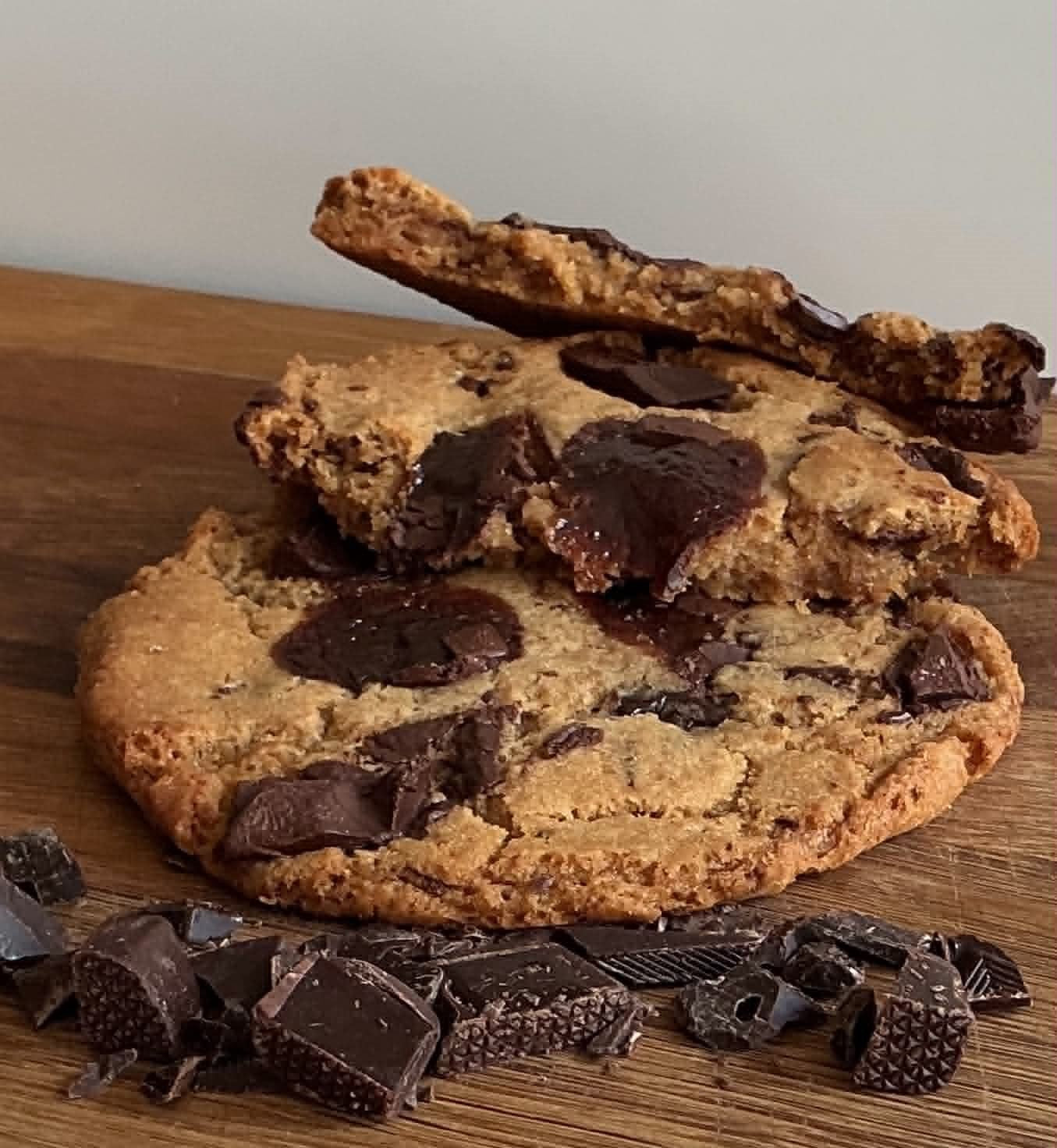 Dark Chocolate & Toffee Cookies