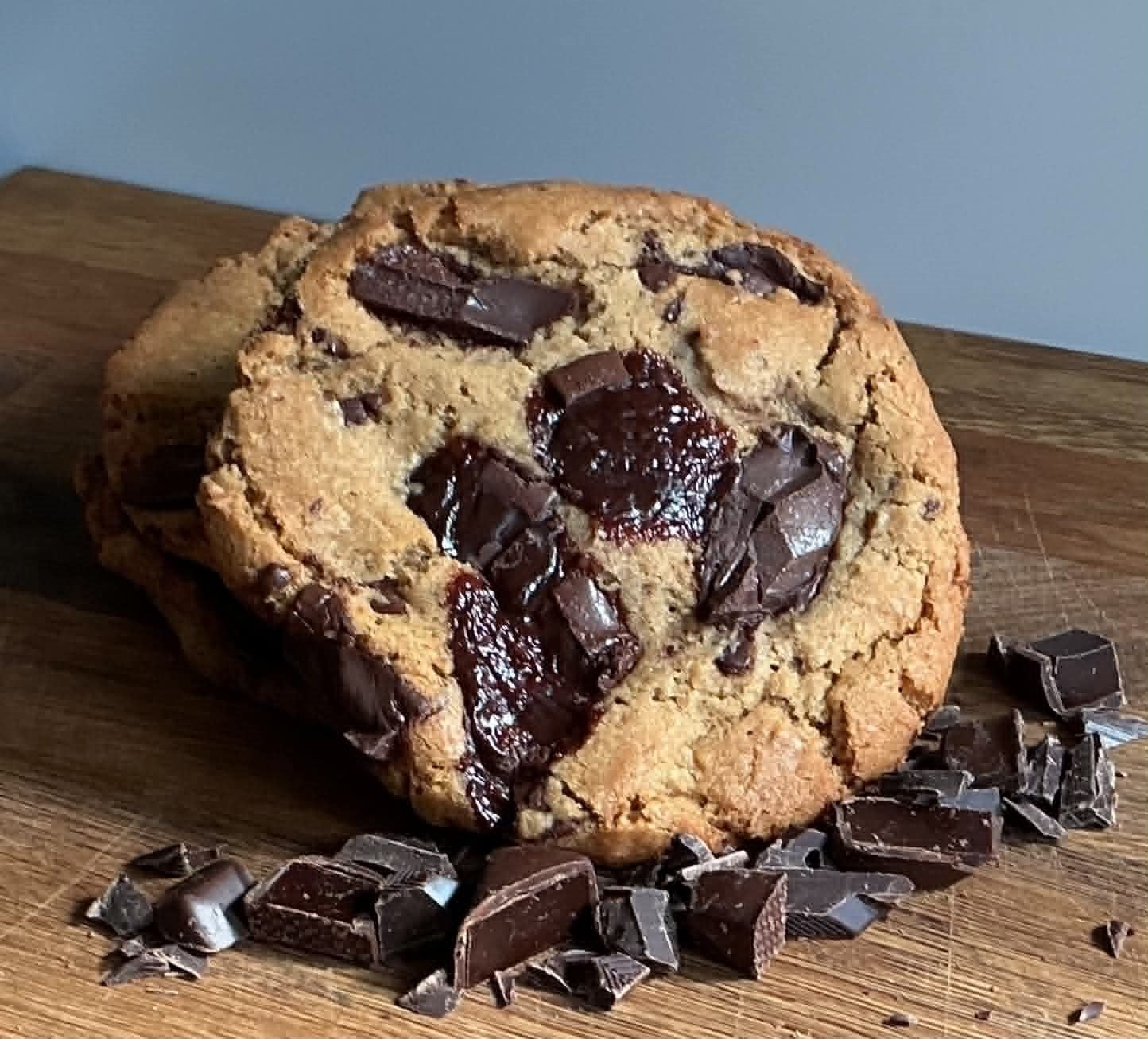 Dark Chocolate & Toffee Cookies