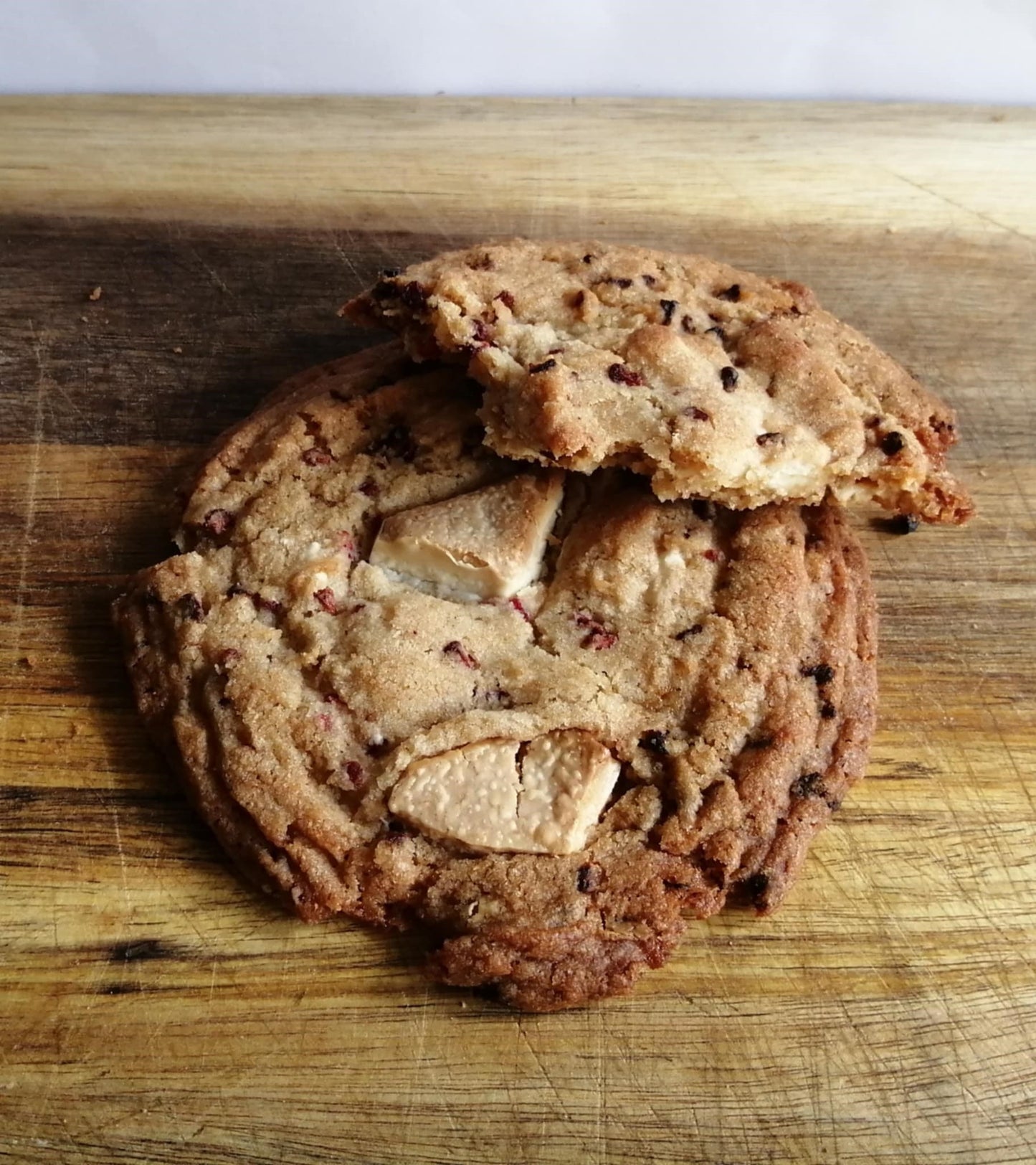 White Chocolate & Raspberry Cookies