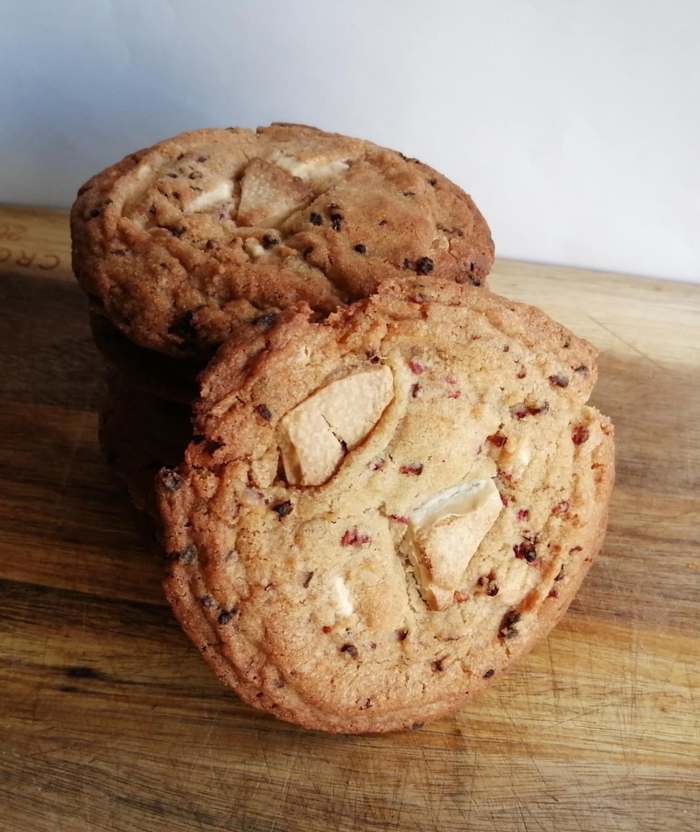 White Chocolate & Raspberry Cookies